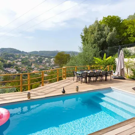Villa Modern Super-cannes Heated Pool, Parking, Clim, 7 Min To Cannes Vallauris