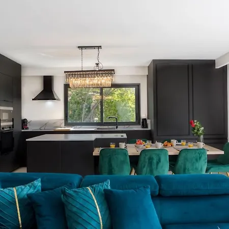 Modern Super-cannes Heated Pool, Parking, Clim, 7 Min To Cannes 别墅 *