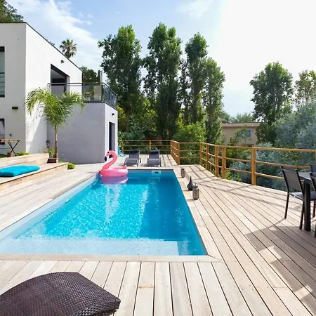 Modern Super-cannes Heated Pool, Parking, Clim, 7 Min To Cannes 别墅 瓦洛里